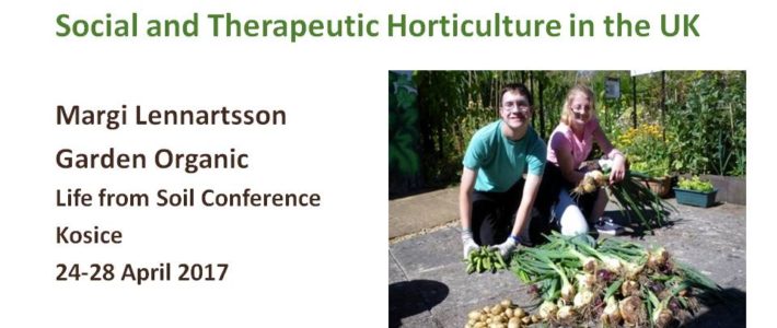 Social and Therapeutic Horticulture in the UK